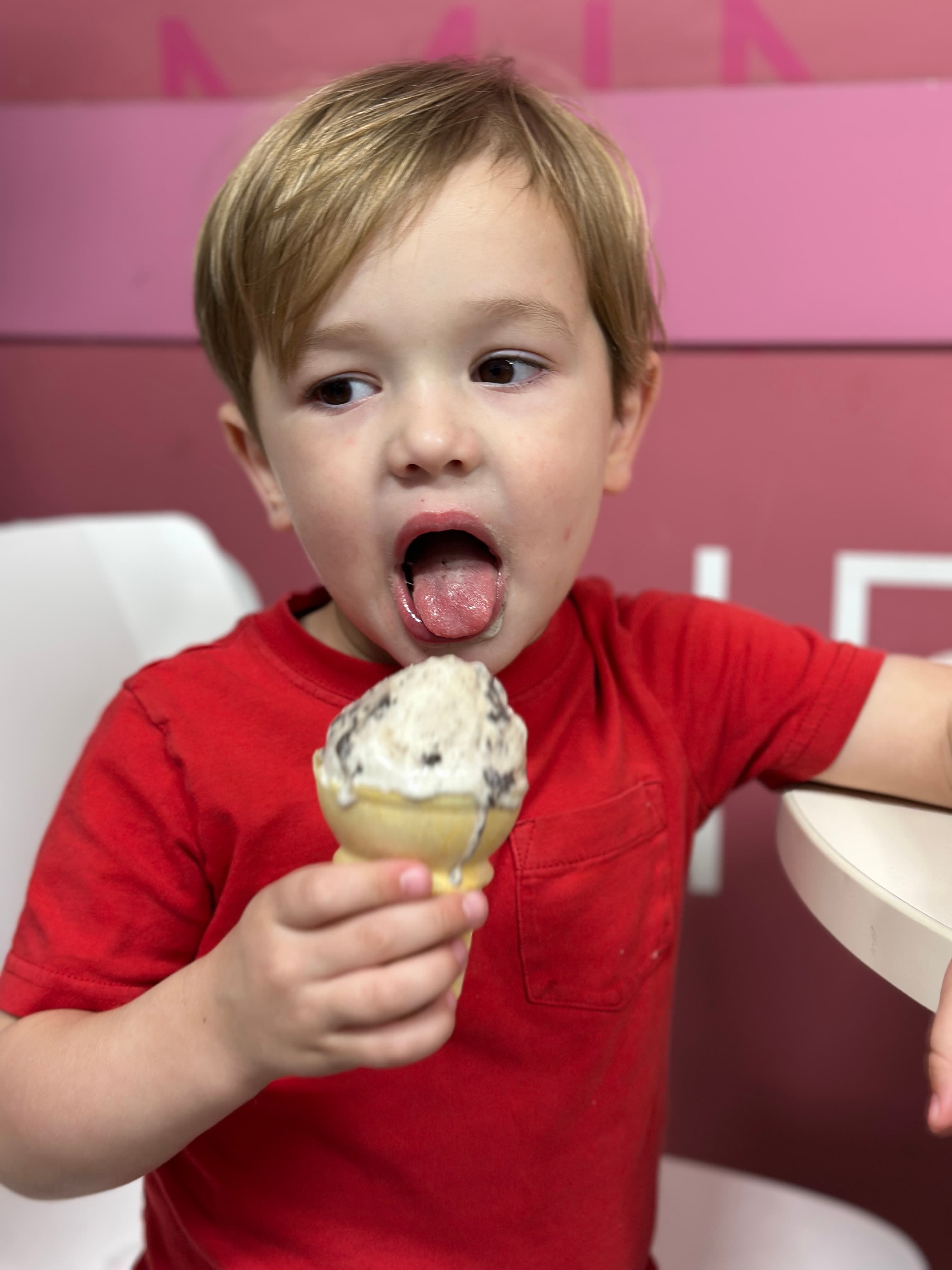 The coffee shop founder, age 3