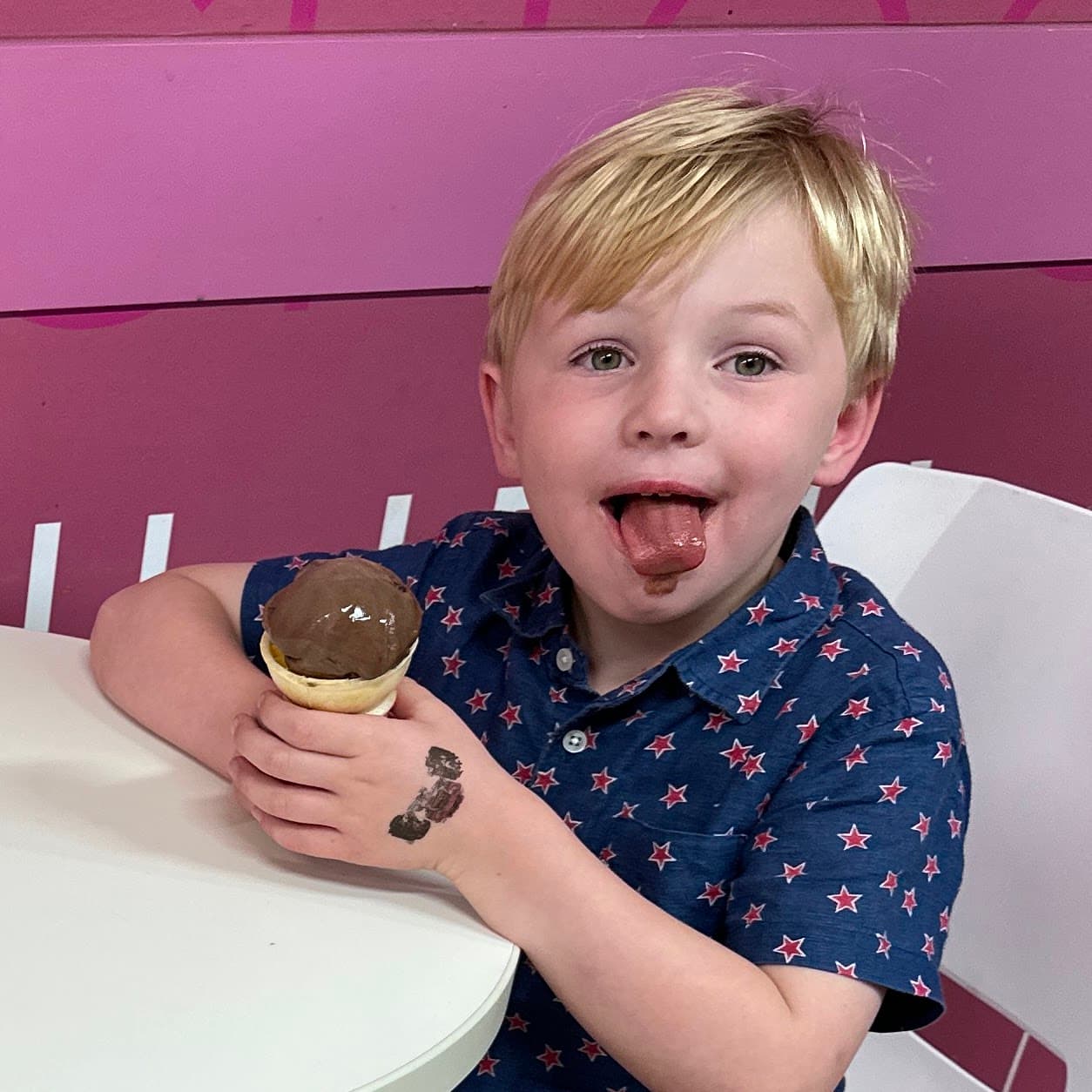 The donut shop founder, age 5